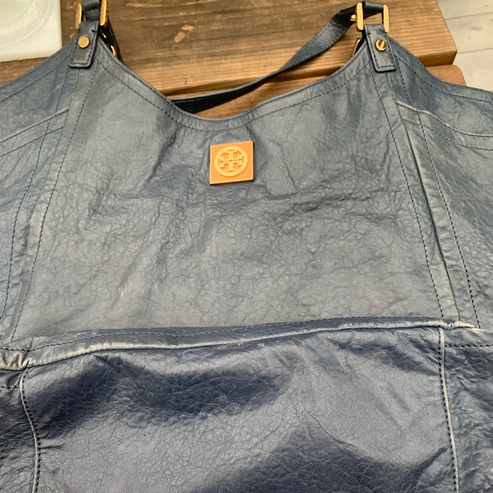 Authentic Tory Burch Blue Hobo